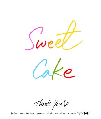 El yazısı hat / yıldönümü tebrik - vektör