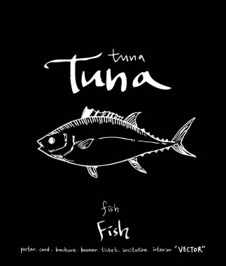 El çekilmiş gıda maddeleri - deniz gıda menü resimleri - vektör