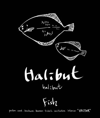 El çekilmiş gıda maddeleri - deniz gıda menü resimleri - vektör