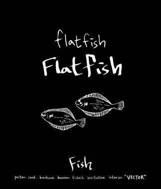 deniz gıda çizimler / el çekilmiş gıda maddeleri - vektör