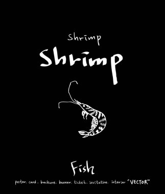 deniz gıda çizimler / el çekilmiş gıda maddeleri - vektör