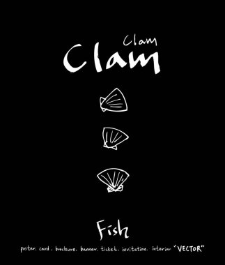 deniz gıda çizimler / el çekilmiş gıda maddeleri - vektör