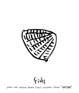 El çekilmiş gıda maddeleri - deniz gıda menü resimleri - vektör