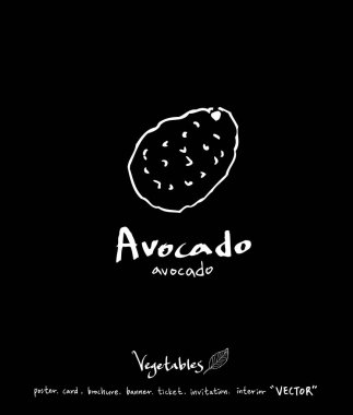 Sebze ve meyve resimler / el çekilmiş gıda maddeleri - vektör