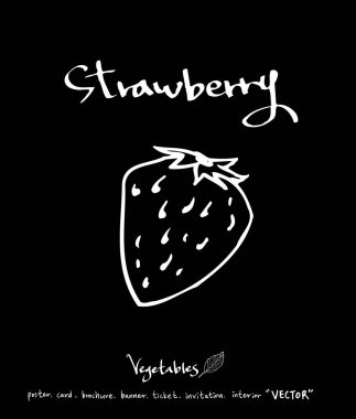 Sebze ve meyve resimler / el çekilmiş gıda maddeleri - vektör