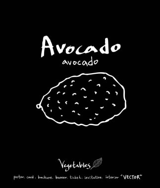 Sebze ve meyve resimler / el çekilmiş gıda maddeleri - vektör