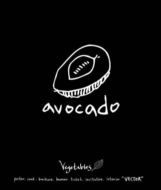 Sebze ve meyve resimler / el çekilmiş gıda maddeleri - vektör