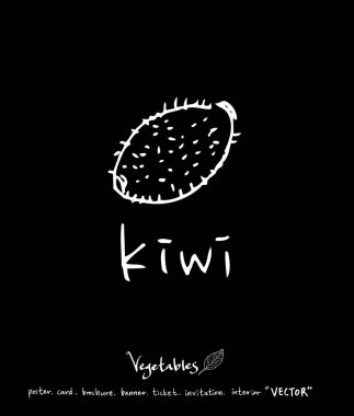 Sebze ve meyve resimler / el çekilmiş gıda maddeleri - vektör