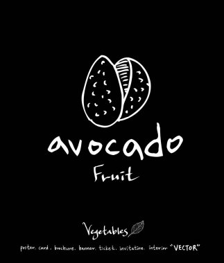 Sebze ve meyve resimler / el çekilmiş gıda maddeleri - vektör