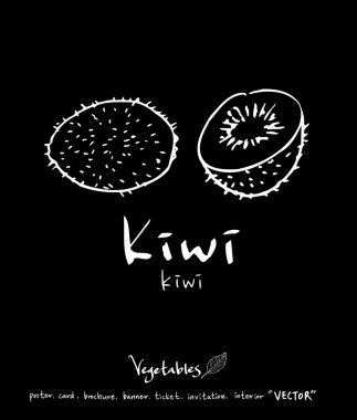 Sebze ve meyve resimler / el çekilmiş gıda maddeleri - vektör