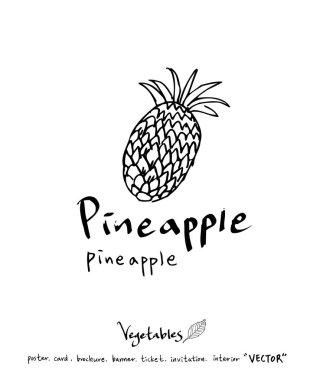 Sebze ve meyve resimler / el çekilmiş gıda maddeleri - vektör