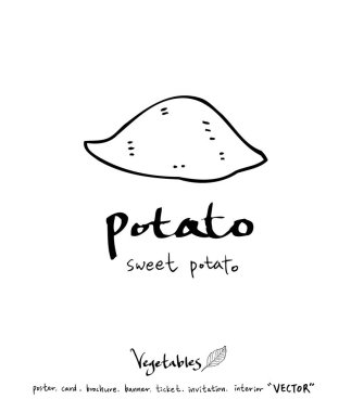 Sebze ve meyve resimler / el çekilmiş gıda maddeleri - vektör