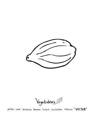 Sebze ve meyve resimler / el çekilmiş gıda maddeleri - vektör