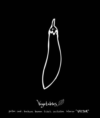 Sebze ve meyve resimler / el çekilmiş gıda maddeleri - vektör