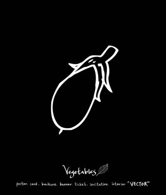 Sebze ve meyve resimler / el çekilmiş gıda maddeleri - vektör