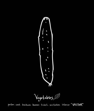 Sebze ve meyve resimler / el çekilmiş gıda maddeleri - vektör