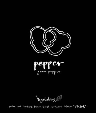 Sebze ve meyve resimler / el çekilmiş gıda maddeleri - vektör