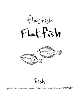 deniz gıda çizimler / el çekilmiş gıda maddeleri - vektör