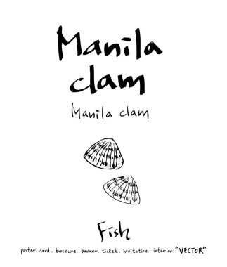 deniz gıda çizimler / el çekilmiş gıda maddeleri - vektör