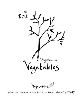 Sebze ve meyve resimler / el çekilmiş gıda maddeleri - vektör