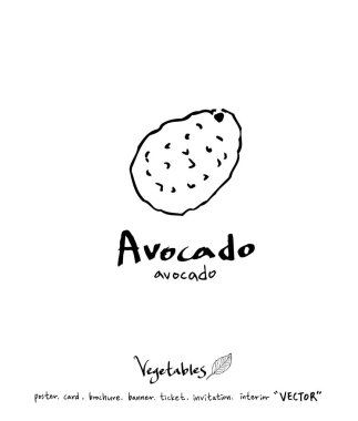 Sebze ve meyve resimler / el çekilmiş gıda maddeleri - vektör