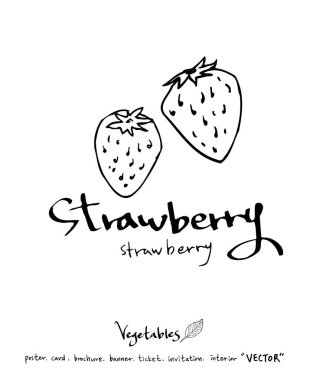 Sebze ve meyve resimler / el çekilmiş gıda maddeleri - vektör