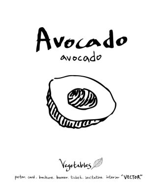 Sebze ve meyve resimler / el çekilmiş gıda maddeleri - vektör