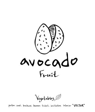 Sebze ve meyve resimler / el çekilmiş gıda maddeleri - vektör