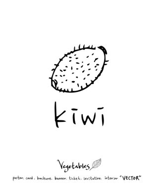 Sebze ve meyve resimler / el çekilmiş gıda maddeleri - vektör