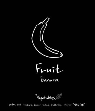 Sebze ve meyve resimler / el çekilmiş gıda maddeleri - vektör