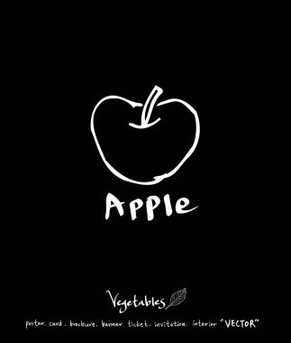 Sebze ve meyve resimler / el çekilmiş gıda maddeleri - vektör