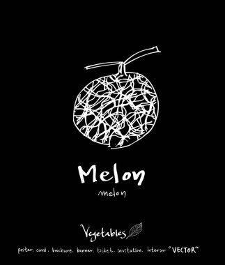 Sebze ve meyve resimler / el çekilmiş gıda maddeleri - vektör