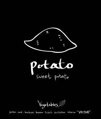 Sebze ve meyve resimler / el çekilmiş gıda maddeleri - vektör