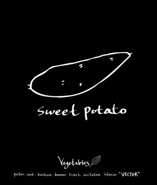 Sebze ve meyve resimler / el çekilmiş gıda maddeleri - vektör