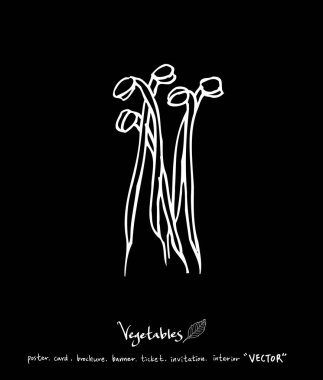 Sebze ve meyve resimler / el çekilmiş gıda maddeleri - vektör