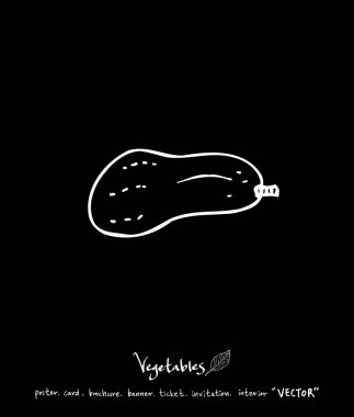 El çekilmiş gıda maddeleri - sebze ve meyve resimleri - vektör