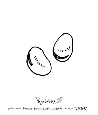 El çekilmiş gıda maddeleri - sebze ve meyve resimleri - vektör