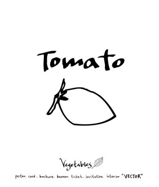 El çekilmiş gıda maddeleri - sebze ve meyve resimleri - vektör