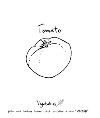 El çekilmiş gıda maddeleri - sebze ve meyve resimleri - vektör