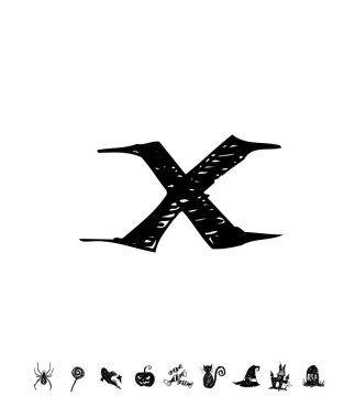 Cadılar Bayramın kutlu olsun / çizilen Hat el - vektör  