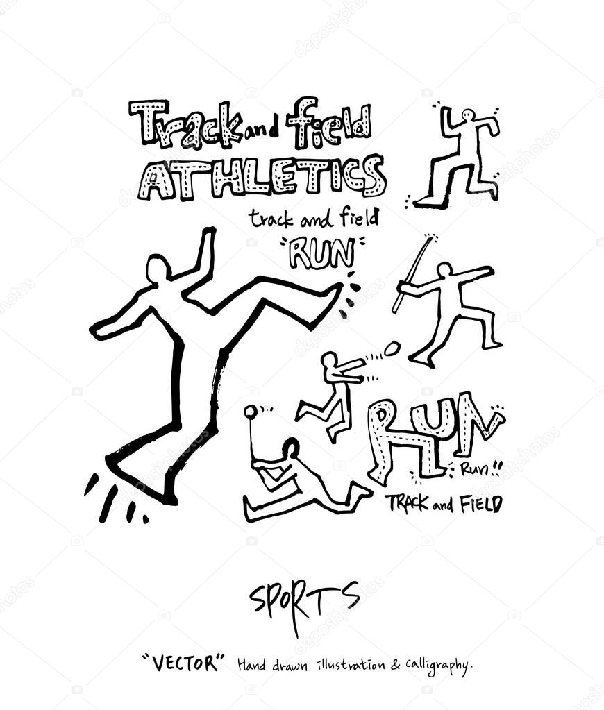 Hand drawn Sports & recreation illustration - vector