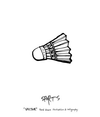 Spor poster illüstrasyon - içinde çizilmiş vektör el / arka plan spor