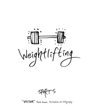 Spor poster illüstrasyon - içinde çizilmiş vektör el / arka plan spor