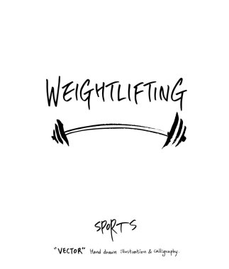 Spor poster illüstrasyon - içinde çizilmiş vektör el / arka plan spor