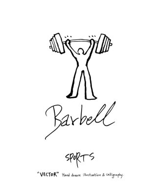 Spor poster illüstrasyon - içinde çizilmiş vektör el / arka plan spor