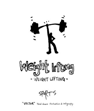 Spor poster illüstrasyon - içinde çizilmiş vektör el / arka plan spor