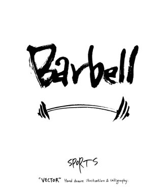 Spor poster illüstrasyon - içinde çizilmiş vektör el / arka plan spor