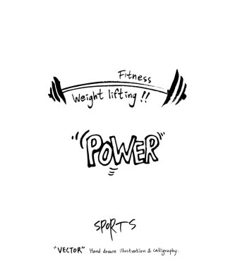 Spor poster illüstrasyon - içinde çizilmiş vektör el / arka plan spor