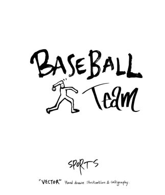 Çizilmiş spor ve eğlence illüstrasyon el - vektör