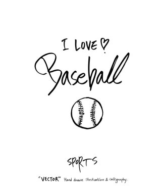 Çizilmiş spor ve eğlence illüstrasyon el - vektör